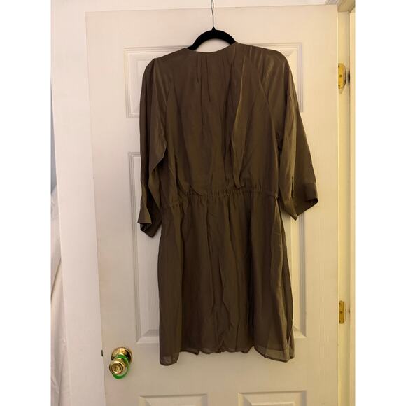 J.Crew olive green dress size10 - Picture 2 of 5
